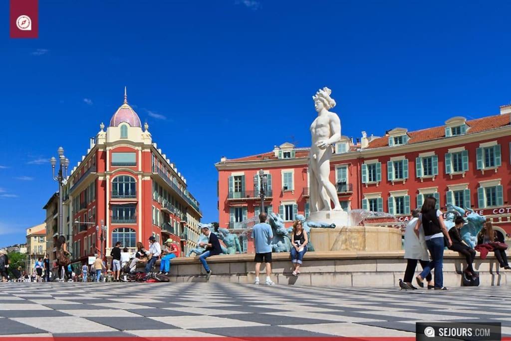 #28 1 Bdr Flat Ac Balcony Hper Central 10Mins To Beach & Old Town Nice Eksteriør bilde