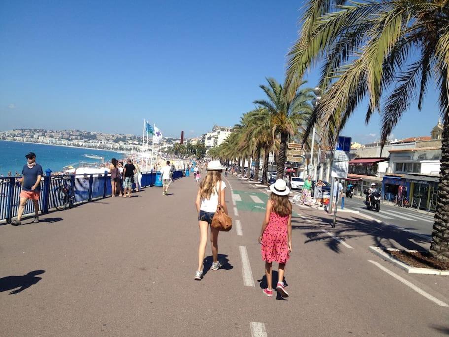 #28 1 Bdr Flat Ac Balcony Hper Central 10Mins To Beach & Old Town Nice Eksteriør bilde